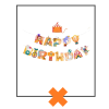 Papieren slinger Happy Birthday Circus